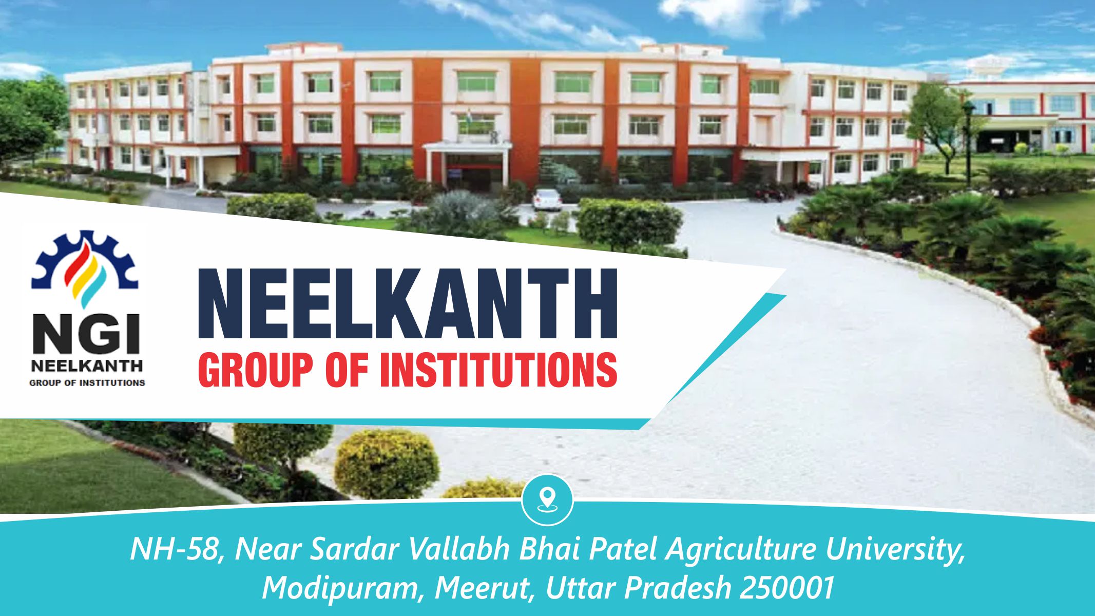 out side view of Neelkanth Group of Institutions - NGI Meerut